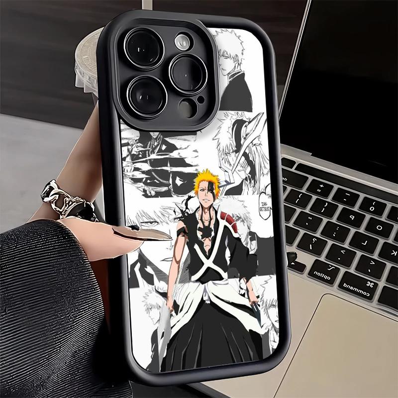 Чехол для телефона iPhone 17 Air 16E 15 16 Pro Max Bleach Аниме Ичиго Кенпачи Чехол 14 Plus 13 12 Mini Мягкий силиконовый Fundas