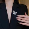 Flash Diamond Butterfly Brooch Women'S Design Sense Small Suit Pin Delicate Accessories Insect Brooch