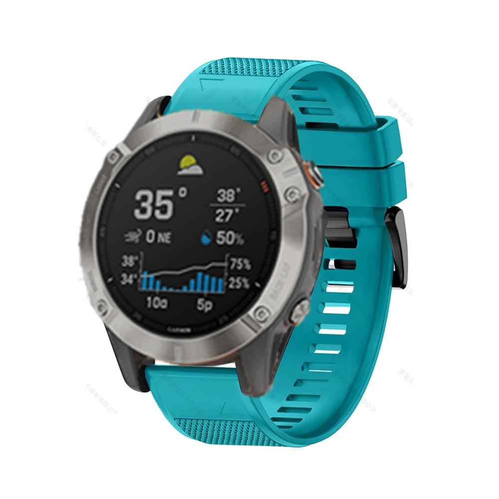 Ремешок для умных часов Garmin Fenix ​​6 6S 6X 5X 5 5S 3 3HR Forerunner 935 945, быстросъемный силиконовый браслет