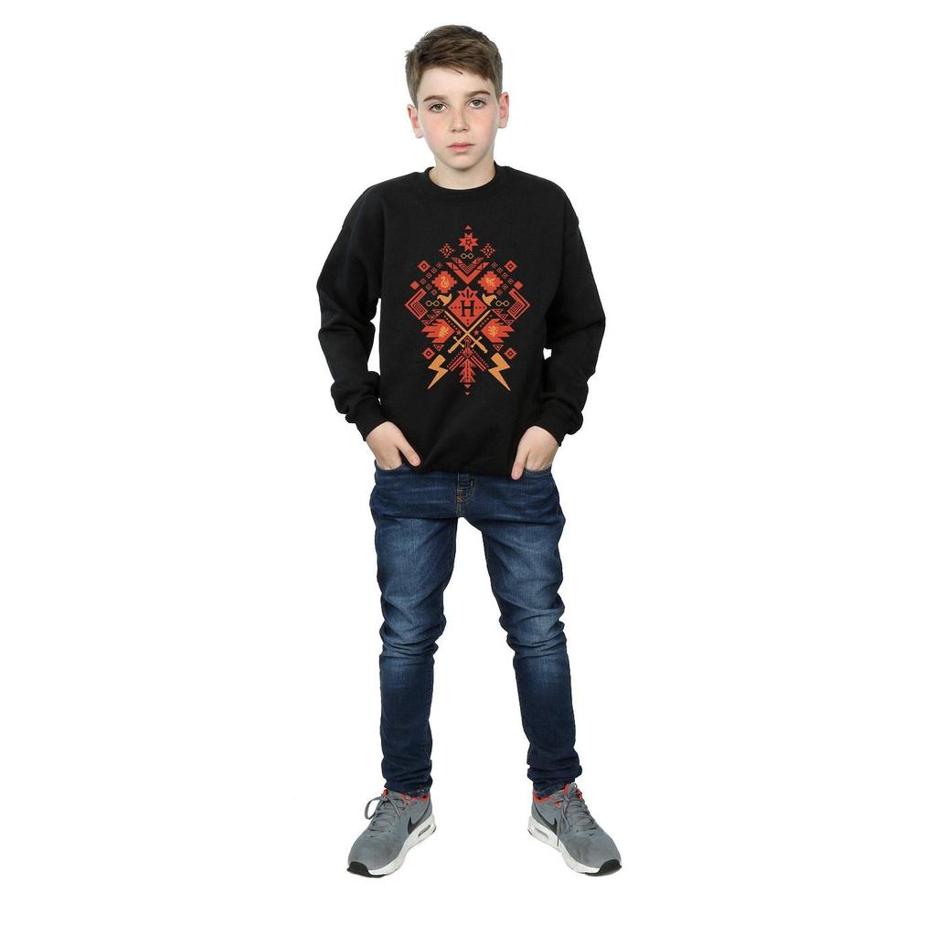 Harry Potter Boys Christmas Fair Isle Sweatshirt