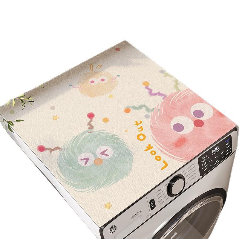 Cartoon Diatomite Washing Machine Mat Absorbent Quick Dry Floor Pad Top Load Front Washer