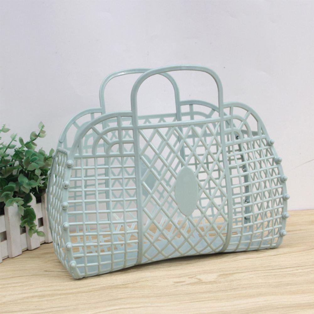 Portable Summer Handbag Home Organizer Washing Storage Basket Women Bath Basket Laundry Basket
