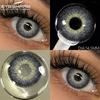 Контактные линзы натурального цвета для глаз 1 пара Красочные красивые зрачки Синие цветные линзы Карие глаза Контактные линзы