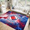 Blackburn Rovers Football Design Crystal Velvet Carpet Cozy Non?Slip Printed Rug For Bedroom Living Room Entrance