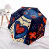 1pc Cat Floral Automatic Open/Close Umbrella Compact Folding Umbrella, All-Season Portable Umbrella for Women/Men, Perfect Gift for Birthdays028