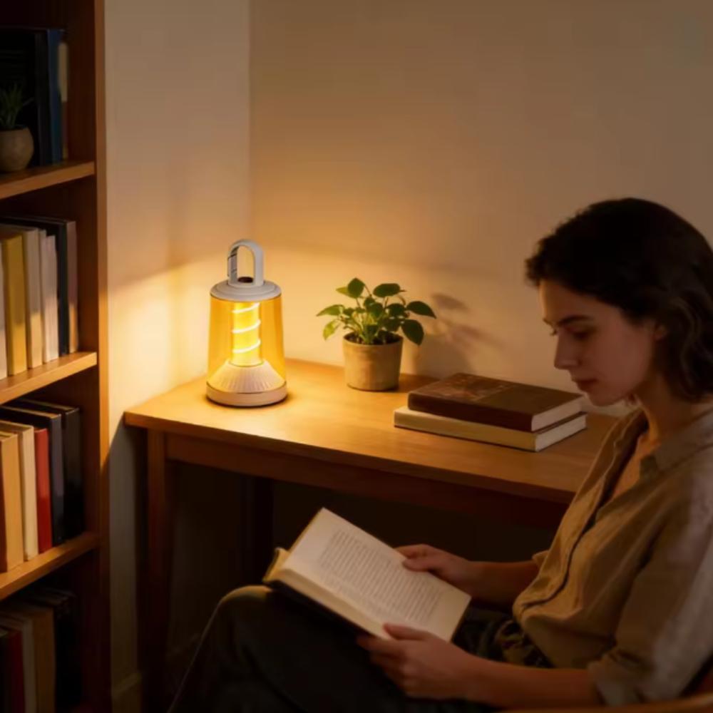Перезаряжаемая кемпинговая лампа TPYC, двухфункциональный источник света, два в одном, для создания атмосферы на природе, палаточный фонарь, кемпинговый ночник