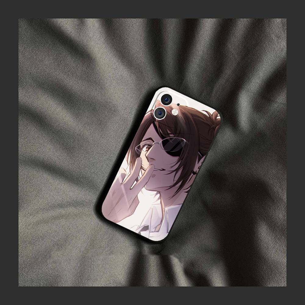 Чехол для телефона Hange Zoe Аниме Атака Титанов Для IPhone 17 Air 16 15 14 13 Pro Max 11 12 Черный Силиконовый Чехол