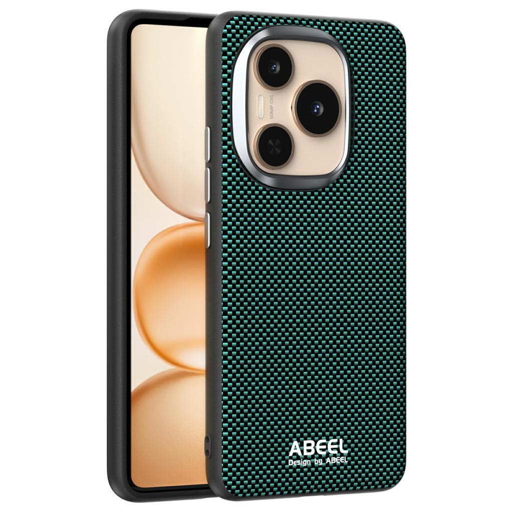 ABEEL For Honor Power 5G Magnetic Case Printed PC TPU Aluminum Alloy Leather Phone Cover