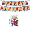 Spidey and Friends Kids Birthday Party Decor Set Disposable Plates Cups Banner Gift Bag Tableware Supplies Birthday Party Favors