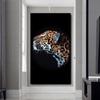 Леопардовая картина на холсте, постеры и принты с большими кошками, настенная картина с изображением животных, настенное искусство для гостиной, декор для входа