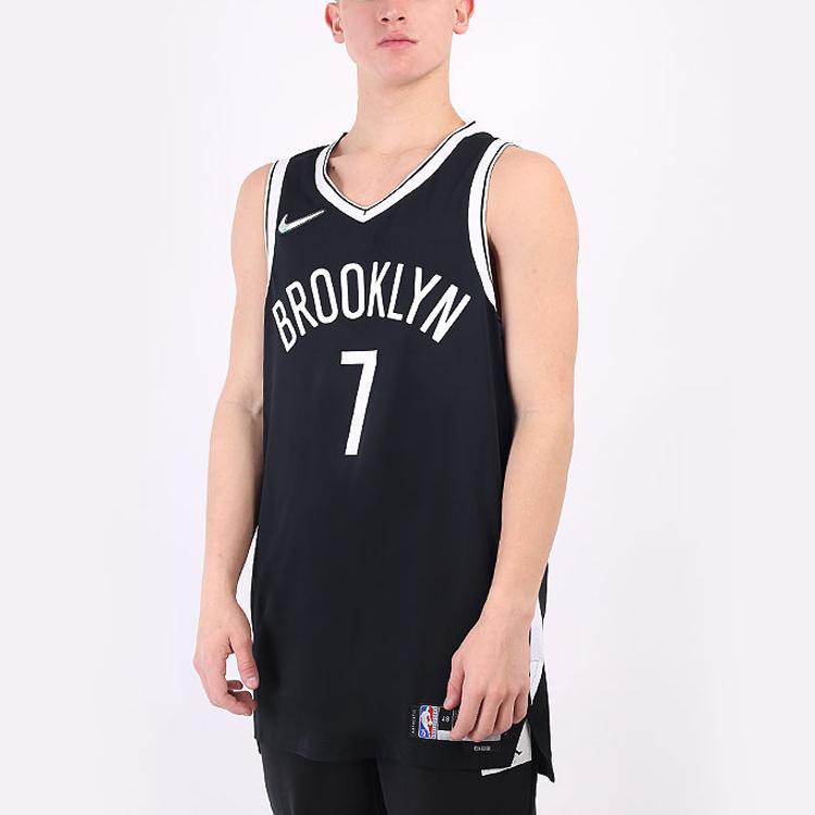 Nike Джерси NBA Brooklyn Nets Kevin Durant 75th Icon Edition, черный/белый, мужская уличная одежда DB3305-010