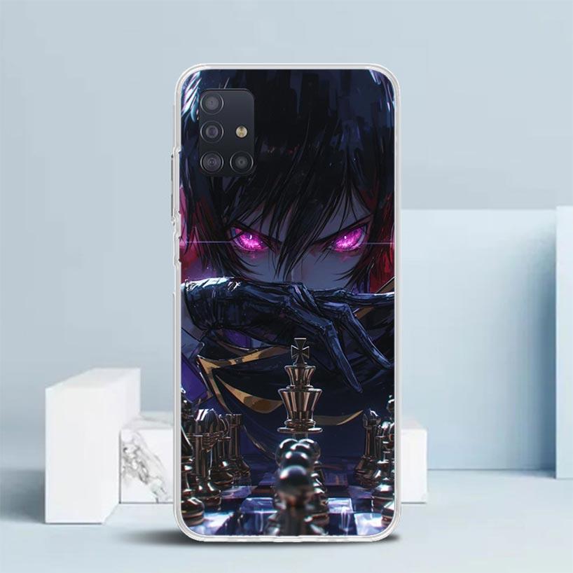 Чехол для телефона с аниме Code Geass для Samsung Galaxy A52 A32 A22 A12 A51 A50S A30S A10S Note 20 Ultra 10 S10 Plus A31 A20 A71 A72 Gala