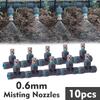 1/4″ 4/6мм 60Вт Самовсасывающий насос Система туманообразования для охлаждения 0,6мм Распылитель Атомайзер Соединитель форсунки Slip Lock Наружный Садовый полив