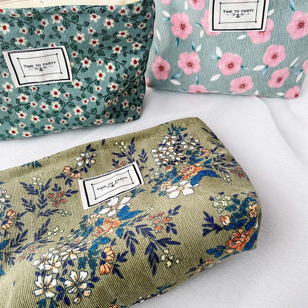 Милый большой вместительный цветочный органайзер для туалетных принадлежностей, сумка для мытья посуды в ванной, косметичка, косметичка