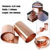 99.9% Pure Coppers Cu Metal Sheet Foil Plate Long 100-1000mm Pure Copper Tablets Material for Metal Art