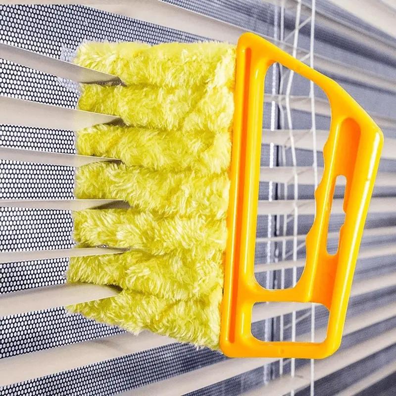 Window Cleaning Brush Microfiber Air Conditioner Cleaning Duster Cleaner Wash Venetian Blind Blade Cleaning Cloth Kitchen Tool