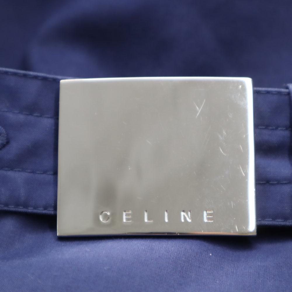 Celine Тренч производства Словакии 36 синий С поясом Женский Б/у
