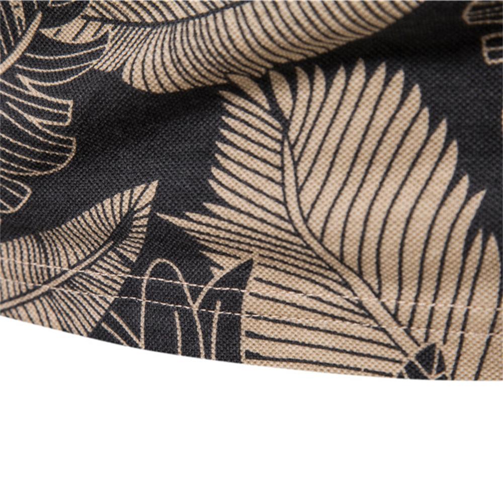 AIOPESON Гавайский стиль, рубашки поло из 100% хлопка для мужчин, качественные мужские поло с короткими рукавами и принтом листьев, футболки, летняя мужская рубашка