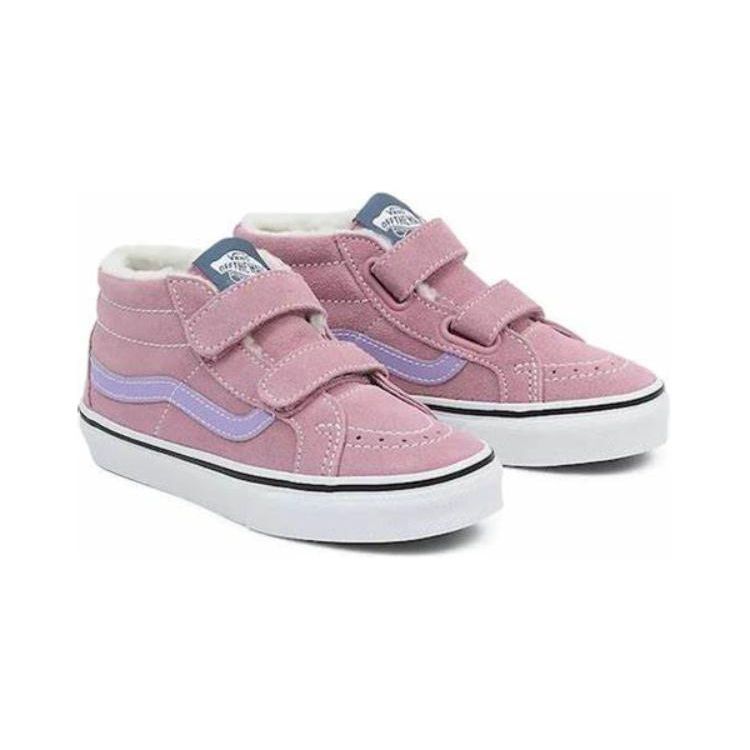 Vans Sk8 Comfortable Mid-Top Kids Skate Shoes Pink Kids Sneaker VN0A38HHD1Q