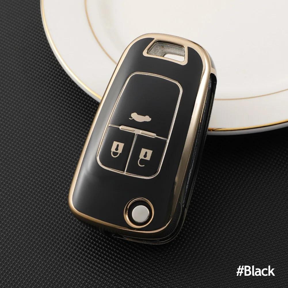 TPU Car Flip Key Case Cover Shell For Chevrolet Cruze Aveo Trax Sail Malibu Captiva Opel Vauxhall Astra J Corsa Insignia Mokka