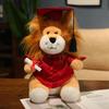 Cute Graduation Little Lion Doll Plush Toy Dr. Hat Lion Doll Graduation Season Ragdoll Graduation Gift