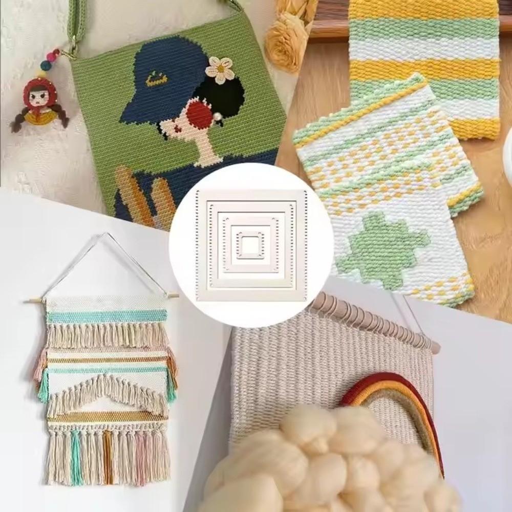 Versatile Wooden Weaving Loom Kit Weaving Comb Traditional Circular Gear Weaving Modular Design Art Crafts