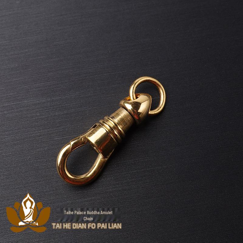 Ожерелье-амулет тайского Будды с позолотой 18 карат и вращающимся крючком в виде орла