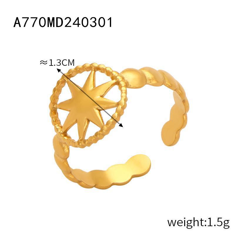 Британский ветер титановые стальные ювелирные изделия модные индивидуальные простые кольца Wind Line 18k Gold цвет удерживающее кольцо серии