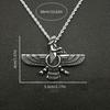 A Stylish And Creative Vintage Trend Ahura Mazda Pendant Necklace Featuring The Fire of Truth Zoroa, Perfect for Women'S Fashion Jewelry.
