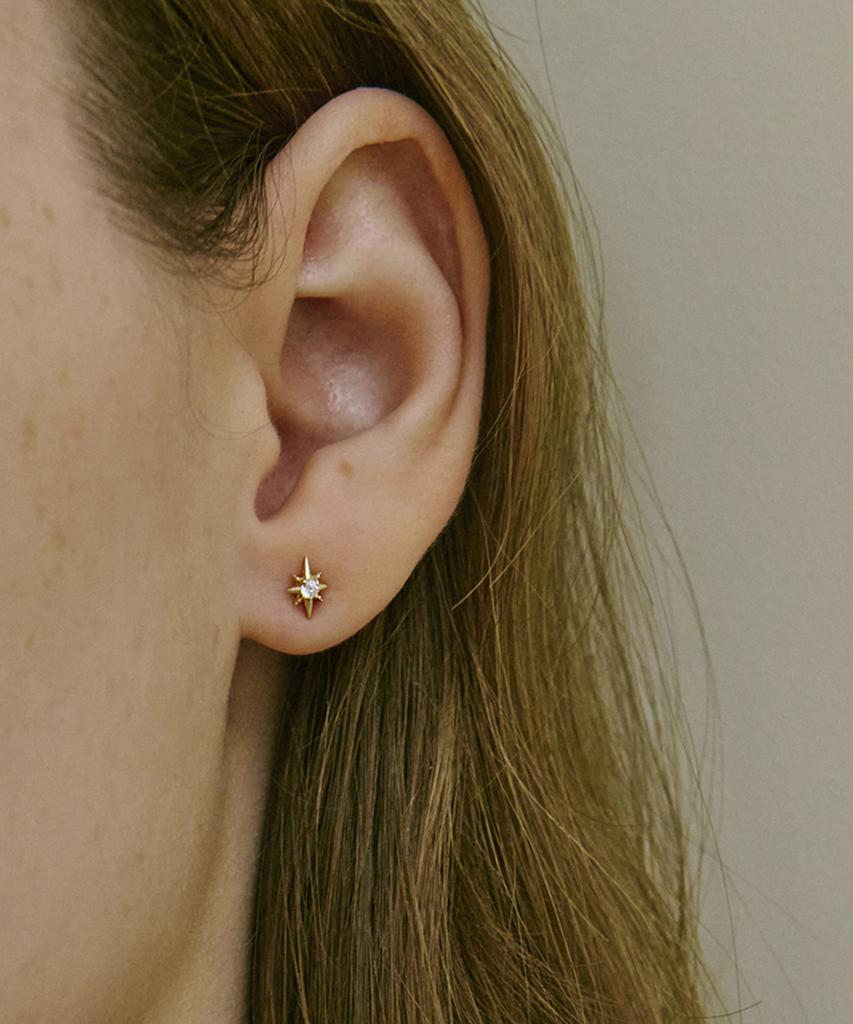 Akarki 14K Искрящийся пирсинг