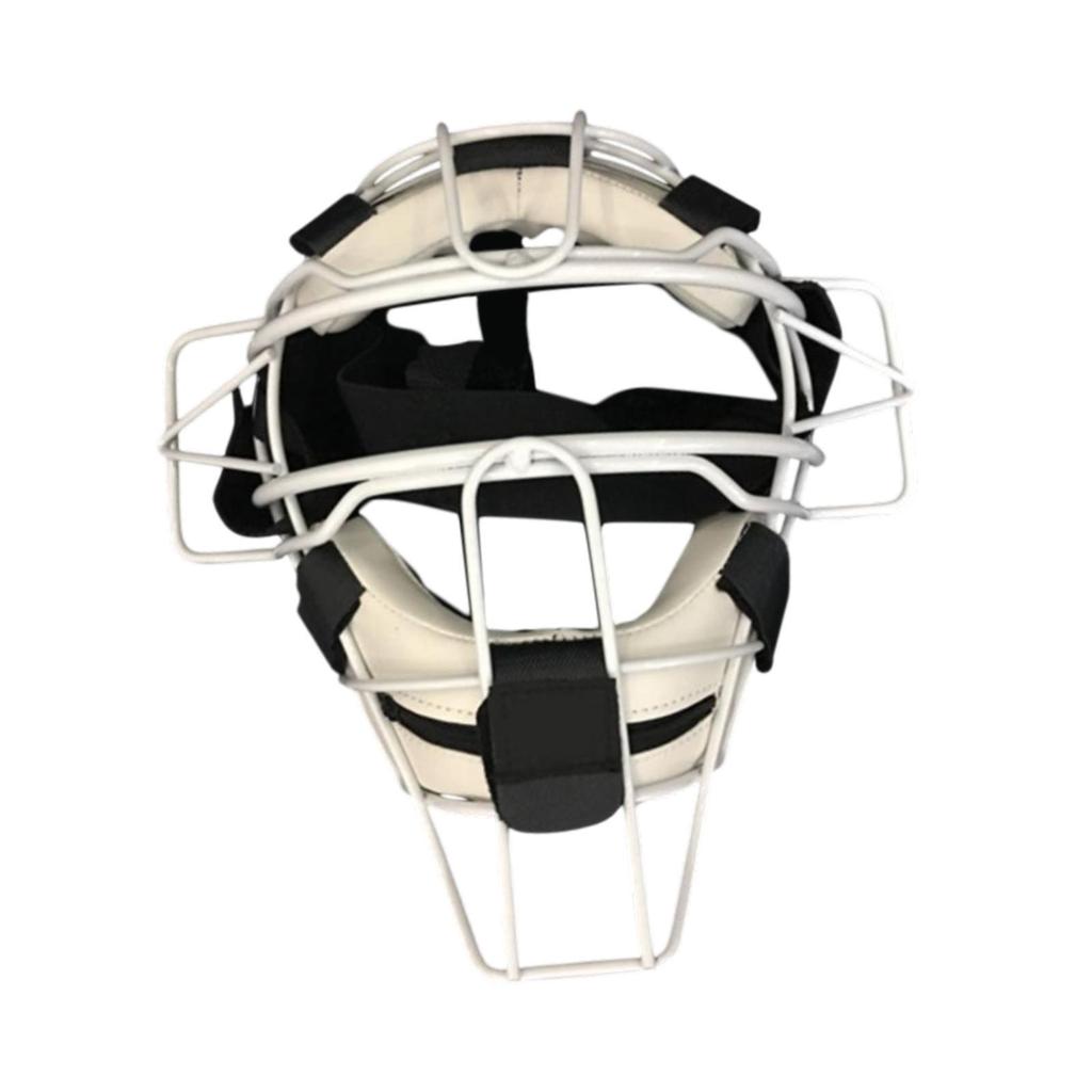 Adult Baseball Catcher Headgear with Shock Absorbing Face Protector