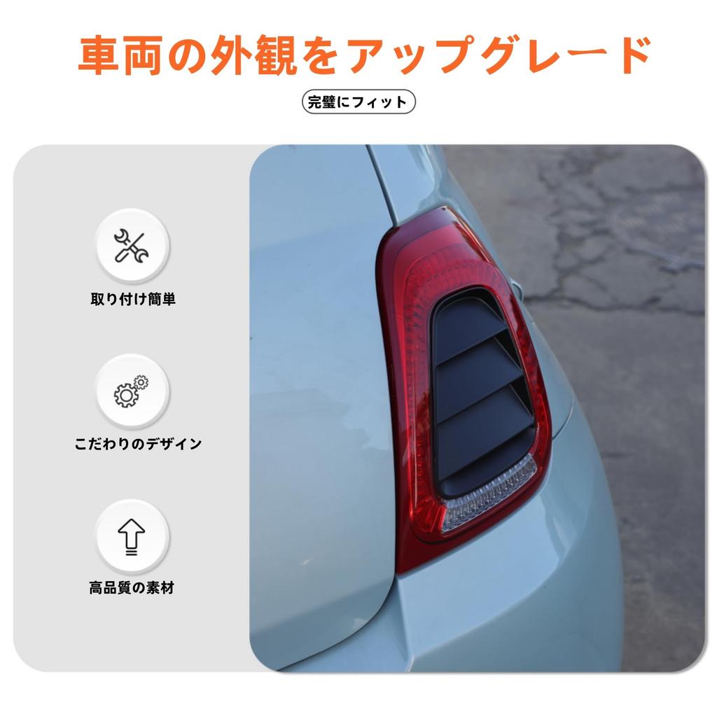 Sauicemy Fiat 500 2016-настоящее время Декоративная панель заднего фонаря Крышка заднего фонаря Защитная крышка фонаря