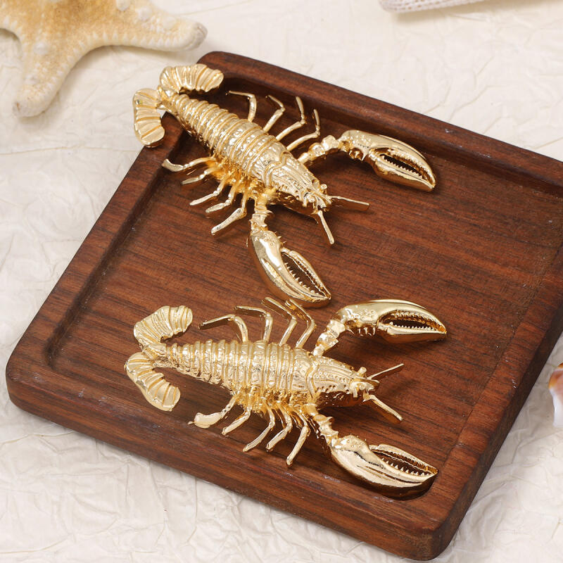 Bohemian Personalized Metal Large Lobster Earrings for Women Ladies Marine Creatures Vacation Travel Earrings Jewelry Wholesale