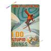 Ешь Спи Ски Металлическая Вывеска Оловянная Вывеска для Лыжников Настенный Декор для Спортивной Каюты Лоджа Горнолыжный Декор Идеальная Декоративная Вывеска 8x12 дюймов