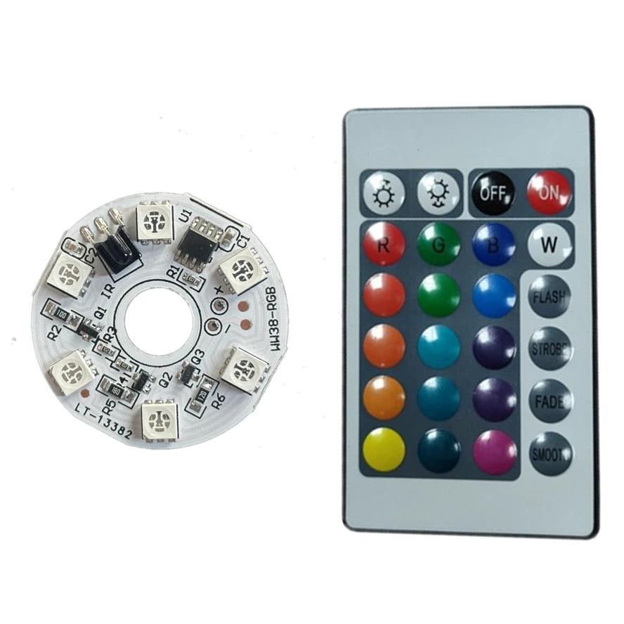 5V RGB светодиодные ленты Связанное управление Цвета Источник Беспроводной пульт ДУ Автомобильный светодиодный интерьерный атмосферный свет Светодиодные бусины RGB COB чип