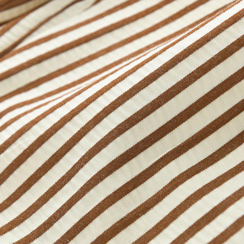 Женские летние повседневные брюки микроклеш в ретро-полоску 2024