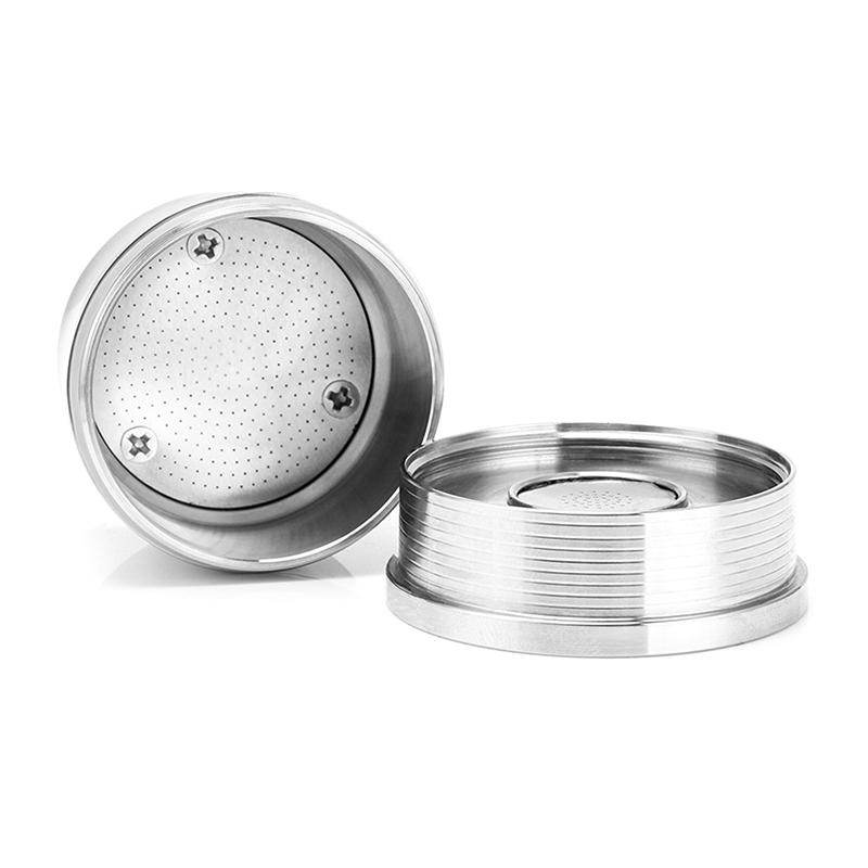 Icafilas Набор для эспрессо-машины Illy из нержавеющей стали: многоразовый фильтр, темпер, перезаправляемые капсулы. Для Illy X9 X8 X7.1 Y5 Y3 Y1.1