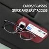 Multi-functional Car Sun Visor Organizer Card Glasses Holder For BMW E30 E34 E36 E39 E46 E52 E53 E60 E61 E62 E70 E71 E83