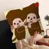 Anime M-Monchhichi Pillow Cushion Cover Pillowcase Living Room Sofa Home Decor