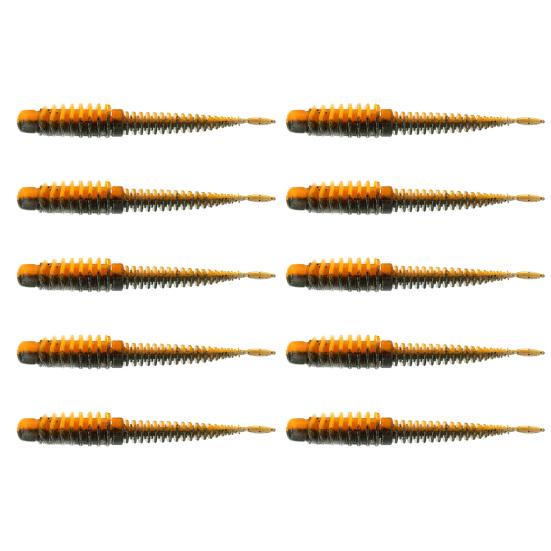 10 шт., мягкие приманки, яркие цвета, гибкие, сильная плавучесть, устойчивые к укусу, плавающие приманки с имитацией червя, рыболовные аксессуары