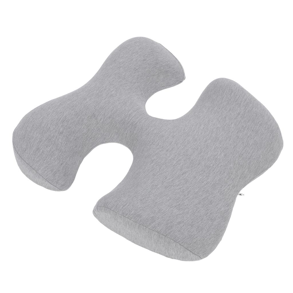 Face Down Chest Pillow Ergonomic Memory Foam Bust Support Cushion for Beauty Salon and Home Sleeping Light Gray