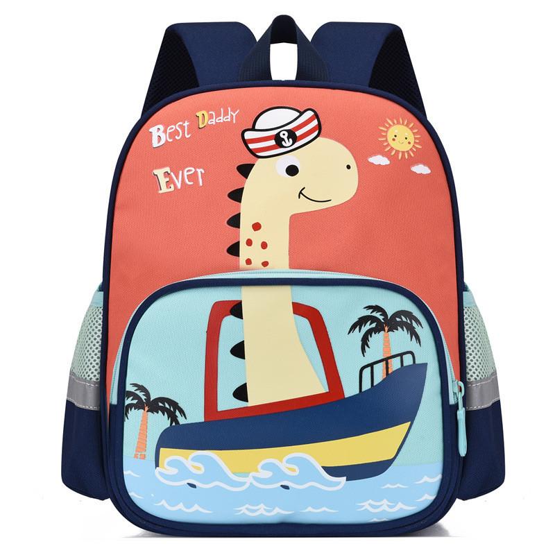 Stylish Modern Cool Kindergarten Backpack Breathable Lightweight Cartoon Print For Toddlers Boys And Girls