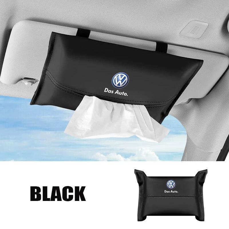 Для VOLKSWAGEN VW Автомобильная сумка-органайзер для салфеток на козырек, в подлокотник для Volkswagen Rline Passat Santana Touareg Tiguan Golf Bora Beet