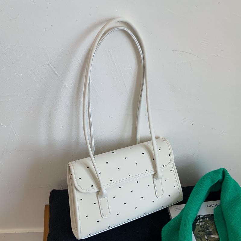 Летняя портативная сумка-тоут в горошек, женская новая модная и повседневная нишевая сумка под мышкой, вместительная сумка через плечо