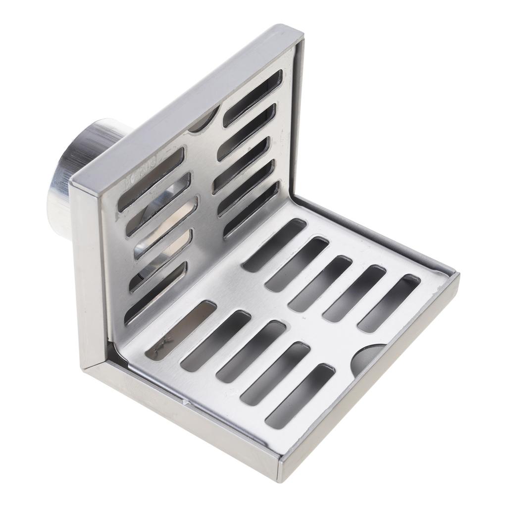 Износостойкий L-образный вставной напольный слив для ванной из нержавеющей стали, квадратный угловой напольный слив, угловой настенный напольный слив