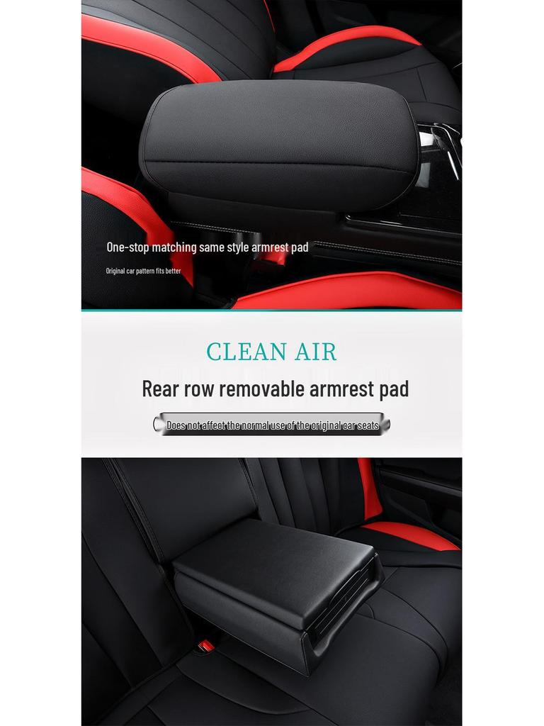 Durable Leather All-Season Full-Surround Seat Covers for Hongqi H5 - 5-Seater