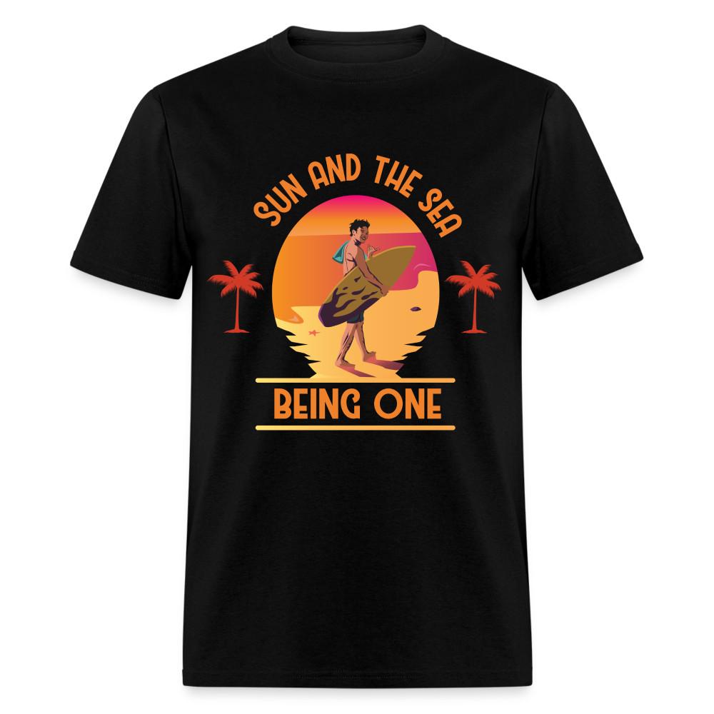 Sun and the Sea Being One shirt Ocean Beach Sunset Lover Surfing T-Shirt S-6XL