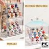 kkjoy 3 Layer Clear Display Box Stackable Magnetic Door Suit For Action Figures