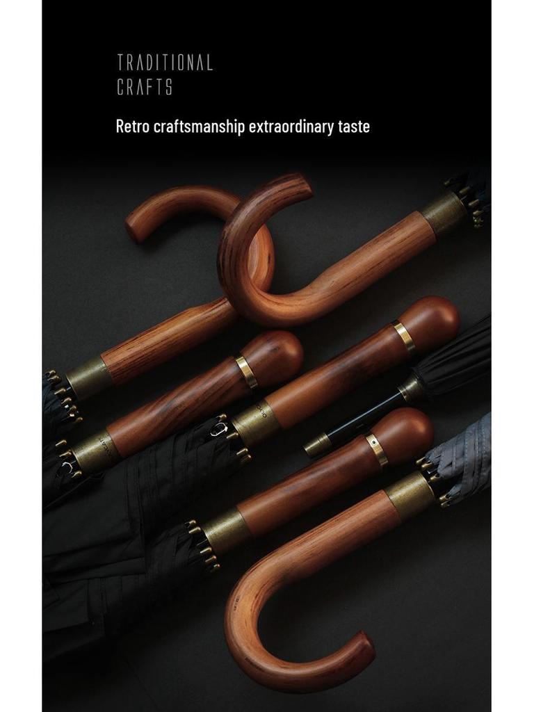 OLYCAT Olika Роскошный Двухслойный Зонт с Длинной Ручкой - Ветроустойчивый, Штормоустойчивый, Большого Размера с Пользовательским Логотипом