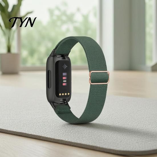 Плетеный нейлоновый ремешок для часов, эластичные ремешки для Fitbit Inspire 3, регулируемый цветной браслет, дышащий спортивный сменный ремешок для женщин и мужчин, безопасный для кожи